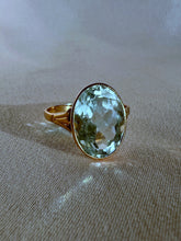 Load image into Gallery viewer, Antique Aquamarine Oval Dress Ring