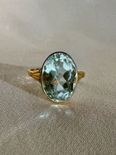 Load image into Gallery viewer, Antique Aquamarine Oval Dress Ring