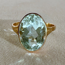 Load image into Gallery viewer, Antique Aquamarine Oval Dress Ring
