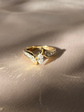 Load image into Gallery viewer, Vintage Marquise Diamond Two Piece Stacker Rings