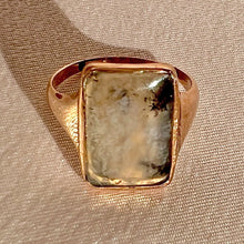 Load image into Gallery viewer, Antique Moss Agate Signet Ring