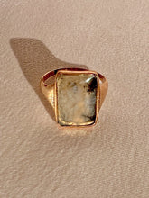 Load image into Gallery viewer, Antique Moss Agate Signet Ring