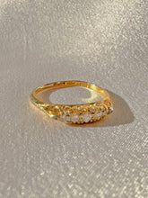 Load image into Gallery viewer, Antique Diamond Filigree Boat Ring