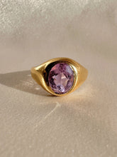 Load image into Gallery viewer, Antique Lilac Amethyst Signet Ring 1916