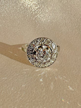 Load image into Gallery viewer, Antique French Diamond Halo Transitional Ring 1930s