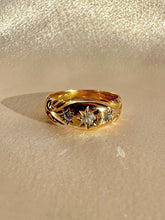 Load image into Gallery viewer, Antique Diamond Trilogy Starburst Ring