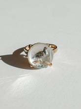 Load image into Gallery viewer, Antique English Crystal Pheasant Essex Ring