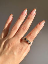 Load image into Gallery viewer, Vintage Sapphire Diamond Baguette Ring