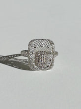 Load image into Gallery viewer, Vintage Deco Diamond Openwork Ring
