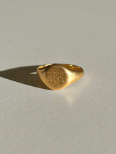 Load image into Gallery viewer, Antique Monogram Signet Ring 1914