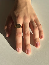 Load image into Gallery viewer, Vintage Diamond Starburst Ray Signet Ring 1972