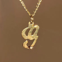 Load image into Gallery viewer, Vintage 14k Diamond &quot;G&quot; Necklace
