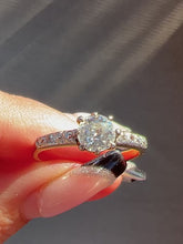 Load and play video in Gallery viewer, Antique Old Cut Diamond Solitaire Engagement Ring