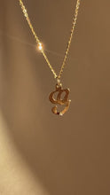 Load and play video in Gallery viewer, Vintage 14k Diamond &quot;G&quot; Necklace

