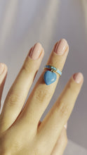 Load and play video in Gallery viewer, Antique 18k Turquoise Victorian Enamel Heart Ring