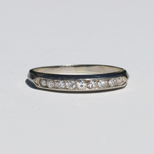 Load image into Gallery viewer, Vintage 14k Channel Diamond Band