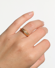 Load image into Gallery viewer, Antique 18k Diamond Gypsy Boat Ring 1919