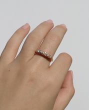Load image into Gallery viewer, Antique 18k Graduated Diamond Band 1975