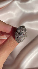Load and play video in Gallery viewer, Antique 14k Diamond Pave Art Deco Ring 1.10cts