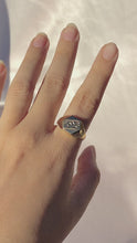 Load and play video in Gallery viewer, Vintage 9k Geometric Signet Ring
