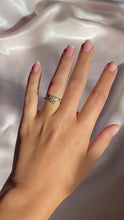 Load and play video in Gallery viewer, Vintage 14k Diamond Coil Wrap Ring