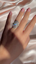 Load and play video in Gallery viewer, Antique 14k Diamond Pave Art Deco Ring 1.10cts