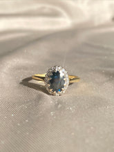 Load image into Gallery viewer, Antique 18k Sapphire Diamond Ring 1907