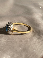 Load image into Gallery viewer, Antique 18k Sapphire Diamond Ring 1907