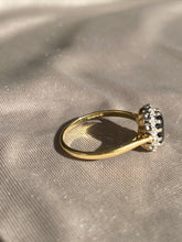 Load image into Gallery viewer, Antique 18k Sapphire Diamond Ring 1907