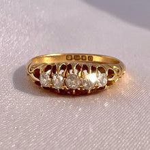 Load image into Gallery viewer, Antique 18k Diamond Claw Ring 1889