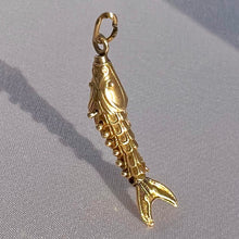 Load image into Gallery viewer, Vintage 14k Articulated Fish Pendant