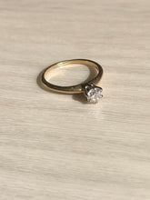 Load image into Gallery viewer, Vintage 14k Solitaire Diamond Engagement Ring