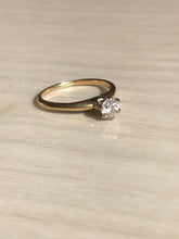 Load image into Gallery viewer, Vintage 14k Solitaire Diamond Engagement Ring