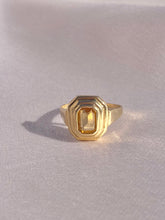 Load image into Gallery viewer, Vintage 9k Citrine Step Ring 1986