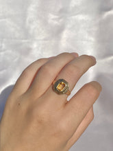 Load image into Gallery viewer, Vintage 9k Citrine Step Ring 1986