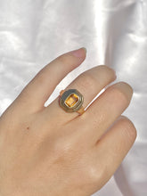 Load image into Gallery viewer, Vintage 9k Citrine Step Ring 1986