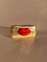 Load image into Gallery viewer, 14k Enamel Lips Ring by Alison Lou