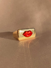 Load image into Gallery viewer, 14k Enamel Lips Ring by Alison Lou