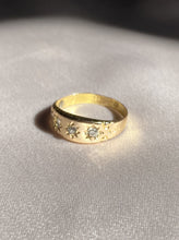 Load image into Gallery viewer, Antique 15k Starburst Diamond Gypsy Set Ring 1891