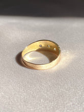 Load image into Gallery viewer, Antique 15k Starburst Diamond Gypsy Set Ring 1891