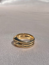 Load image into Gallery viewer, Vintage 9k Diamond Snake Ring 1979