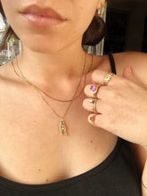 Load image into Gallery viewer, 14k Solid Gold Mano Cornuto Italian Hand Charm Pendant