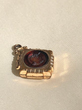 Load image into Gallery viewer, Antique Carnelian Warrior Intaglio Seal Watch Fob Pendant 1800s