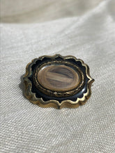 Load image into Gallery viewer, Antique Georgian Enamel Mourning Hair Pin 1800s