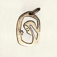 Load image into Gallery viewer, Vintage 14k Gold Cut Madonna Charm Pendant