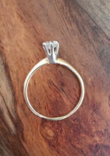 Load image into Gallery viewer, Vintage 14k Solitaire Diamond Engagement Ring