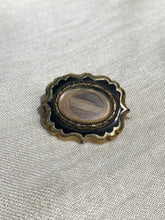 Load image into Gallery viewer, Antique Georgian Enamel Mourning Hair Pin 1800s