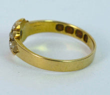 Load image into Gallery viewer, Antique 18k Diamond Seed Pearl Cluster Ring 1891
