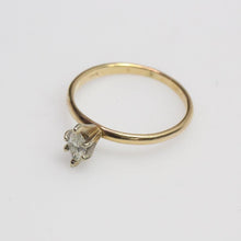 Load image into Gallery viewer, Vintage 14k Solitaire Marquise Cut Diamond Engagement Ring