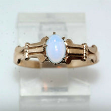 Load image into Gallery viewer, 10k Rose Gold Moonstone Ring